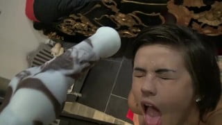 Suck Cock Dildo and Received A Cumshot in Face by Vic Alouqua